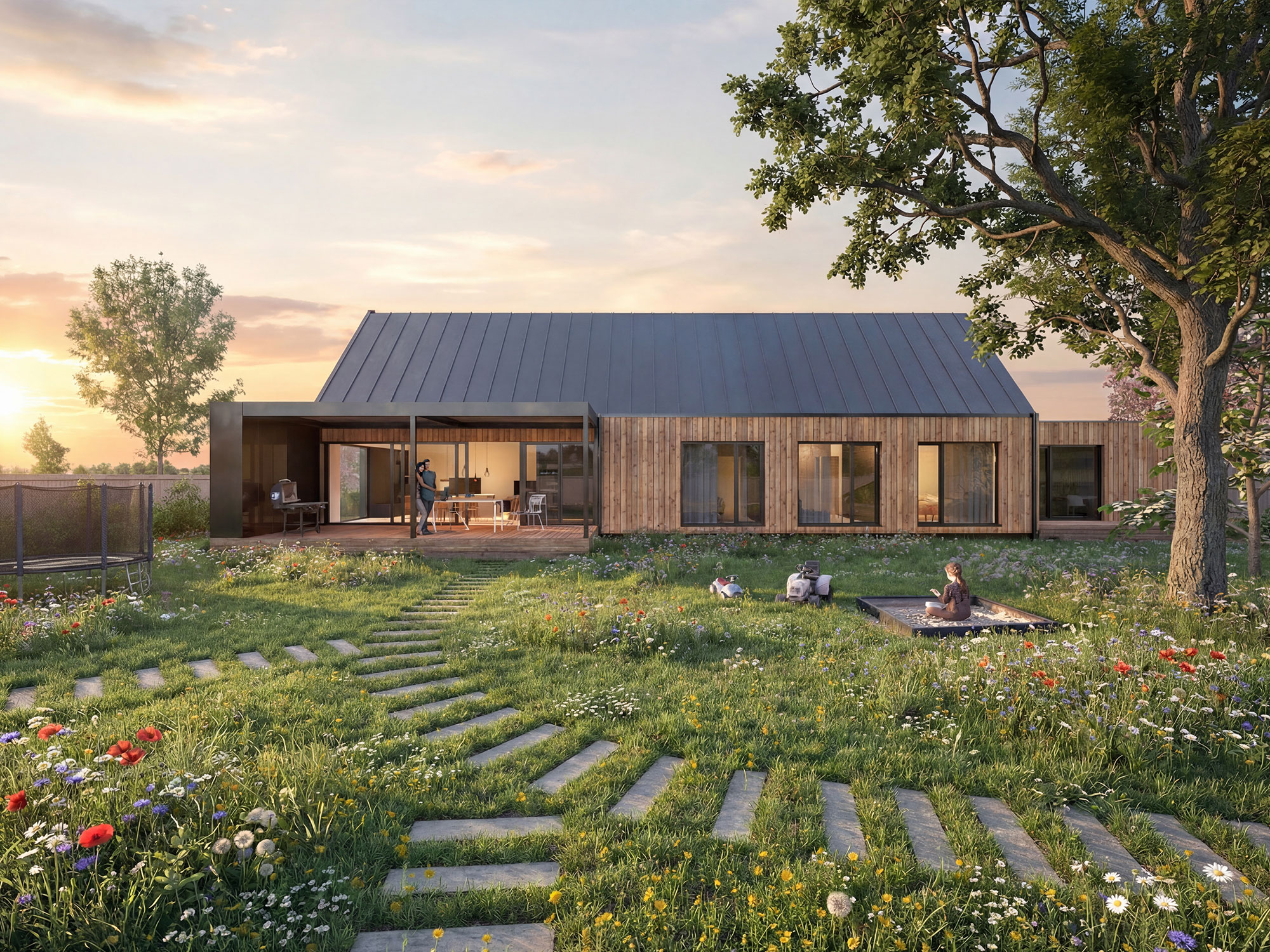 Litomyšl – jednopodlažní dřevostavba